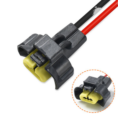 Conector H8 pentru mașină cu 2 pini, mufa pentru bec de ceață pentru Nissan Teana Qashqai Tiida, rezistentă la apă