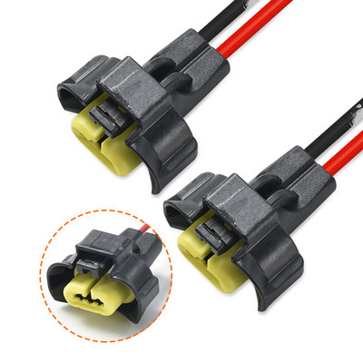 Conector H8 pentru mașină cu 2 pini, mufa pentru bec de ceață pentru Nissan Teana Qashqai Tiida, rezistentă la apă