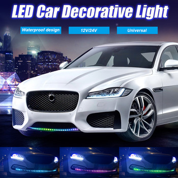 24V 12V RGB светлини Автомобилни LED ленти Решетка Декоративни мигащи задни светлини Мигач Лампа DRL Светлини Камион 4WD Автоаксесоари