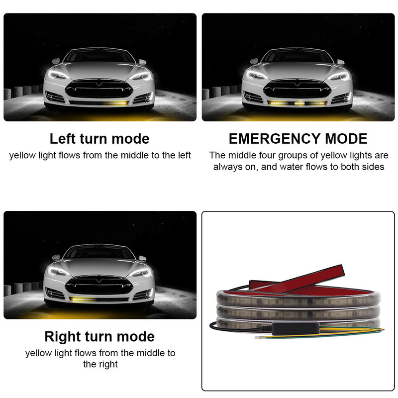 24V 12V RGB gaismas Automašīnu LED sloksnes Režģis Dekoratīvi mirgojoši aizmugurējie lukturi pagrieziena signāla lukturis DRL gaismas kravas automašīna 4 WD auto piederumi