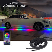 Autoriba alusvalgustusega LED-tuled Kerealune Paindlik neoonvärviline Auto Dekoratiivne Ambient Atmosfäär Alusvalgusti APP-juhtimine