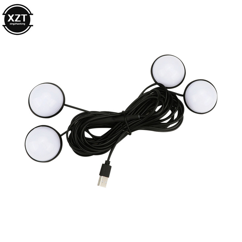 Αυτοκίνητο LED Φωτιστικά ποδιού περιβάλλοντος 3 χρωμάτων Auto Home Party Atmosphere Διακοσμητικό Star Bulb Εσωτερικό Αυτοκινήτου One με Φωτιστικό Τέσσερις Νύχτας