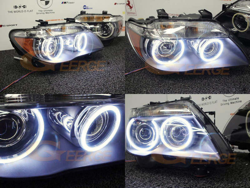 Za BMW E66 E65 Facelift 730d 730i 735i 740i 745i 750I 760i 750Li 760Li Ultra Bright COB Led Angel Eyes Kit Halo Rings Day Light