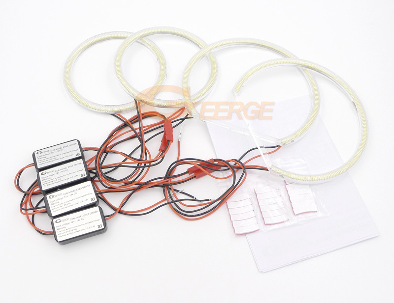 Za BMW E66 E65 Facelift 730d 730i 735i 740i 745i 750I 760i 750Li 760Li Ultra Bright COB Led Angel Eyes Kit Halo Rings Day Light