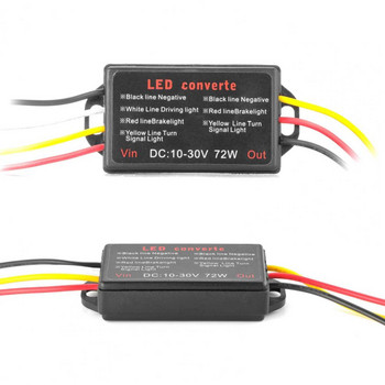 10-30V Universal Car Flash Strobe Controller Module Flasher Adapter για φλας LED πλαϊνής ένδειξης Φως φρένων Πίσω φλας στοπ
