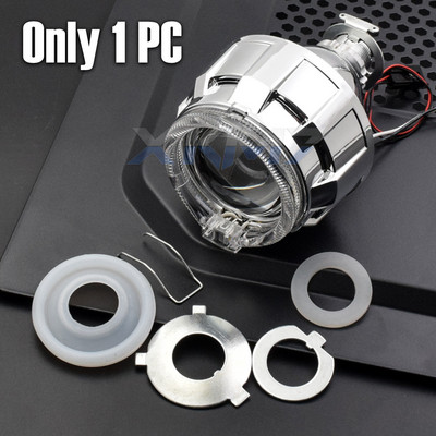 Angel Eyes Running Lights Auto objektiiv Bi-ksenoonprojektor H1 HID LED H4 H7 esituli 2,0 tolli DRL Halo komplekt Autotarvikud häälestus