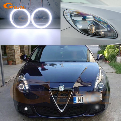 Εξαιρετικό Ultra Bright COB Led Angel Eyes Halo Rings Day Light For Alfa Romeo Giulietta 940 2010-2020