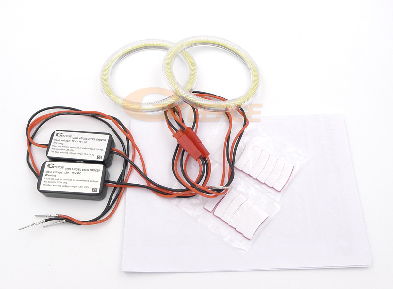 Puikus itin ryškus COB Led Angel Eyes Halo Rings Day Light, skirtas Alfa Romeo Giulietta 940 2010-2020