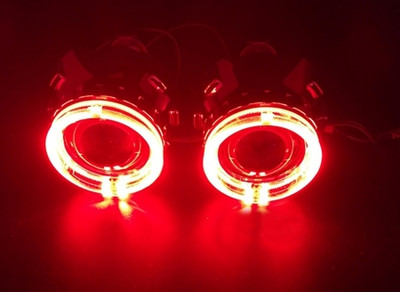 2.5 Bi Xenon Lens RGB APP Bluetooth Projector Angel Eyes H1 HID LED Bec H4 H7 Faruri Faruri Accesorii Tuning