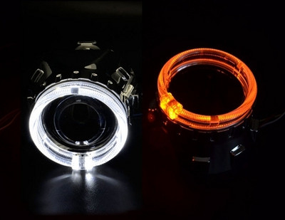 2.5 Bi Xenon Lens RGB APP Bluetooth Projector Angel Eyes H1 HID LED Bec H4 H7 Faruri Faruri Accesorii Tuning