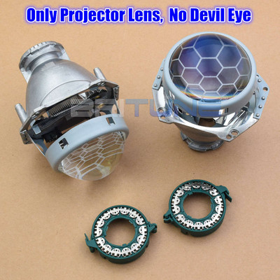 Prednja svjetla Leće Hella 3R D2S Honeycomb Demon Devil Eye Bixenon D1S D3S D4S HID LED projektor Plava leća Auto svjetla Dodaci