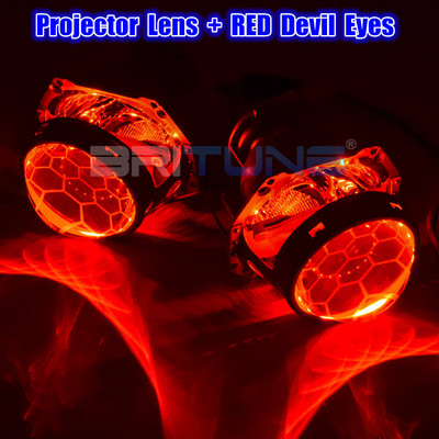 Prednja svjetla Leće Hella 3R D2S Honeycomb Demon Devil Eye Bixenon D1S D3S D4S HID LED projektor Plava leća Auto svjetla Dodaci