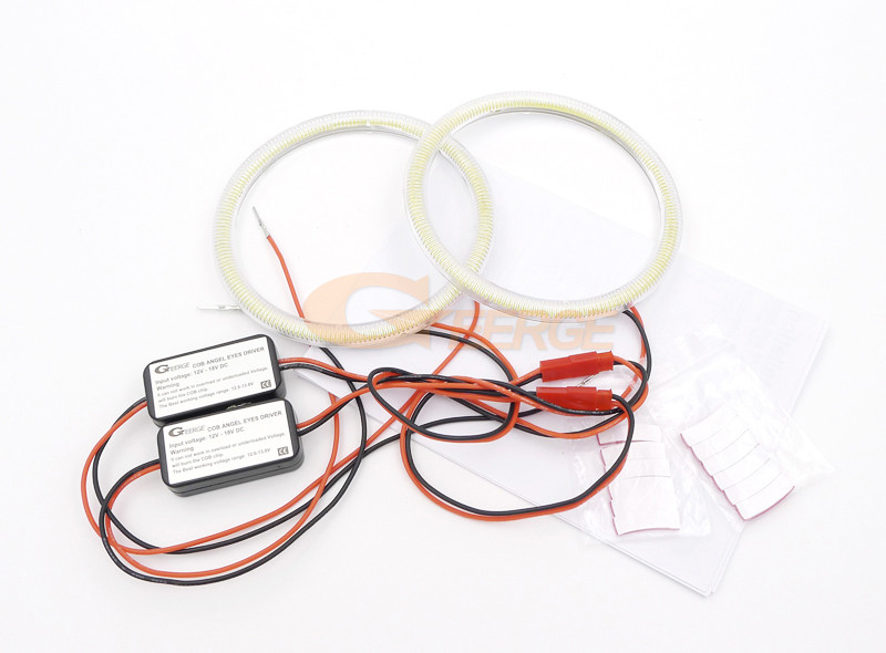 Geerge pentru Volvo C30 533 C70 542 2006 2007 2008 2009 Pre Facelift Ultra Bright COB Led Angel Eyes Halo Kit Inele Lumină de zi