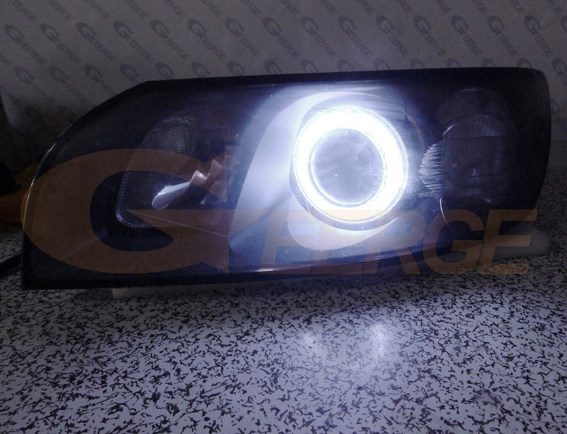 Geerge pentru Volvo C30 533 C70 542 2006 2007 2008 2009 Pre Facelift Ultra Bright COB Led Angel Eyes Halo Kit Inele Lumină de zi