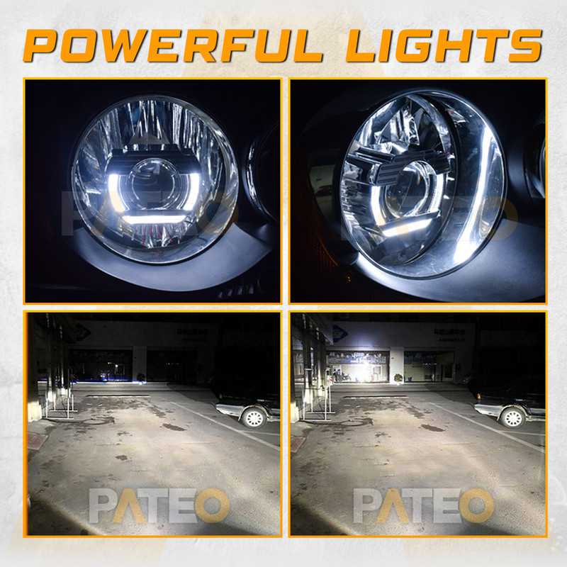 Auto motocikl HID Bi-xenon leće za prednja svjetla H1 H4 H7 projektor 2 inča Mini LED optički Angel Eye Halo prstenovi DRL komplet za naknadnu ugradnju