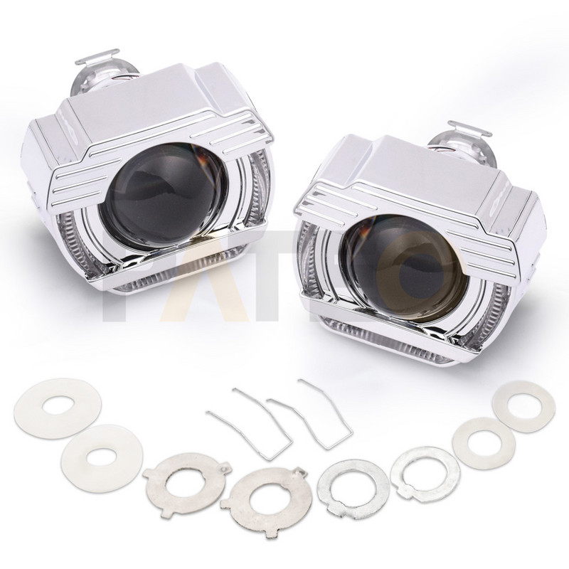 Auto motocikl HID Bi-xenon leće za prednja svjetla H1 H4 H7 projektor 2 inča Mini LED optički Angel Eye Halo prstenovi DRL komplet za naknadnu ugradnju