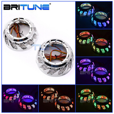 Ochi de înger giulgi pentru proiector Spiral COB Bazel pentru 3.0 Hella 3R G5/Koito Q5 Lentila bi-xenon Lentile faruri Accesorii auto Tuning