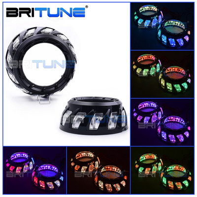 Ochi de înger giulgi pentru proiector Spiral COB Bazel pentru 3.0 Hella 3R G5/Koito Q5 Lentila bi-xenon Lentile faruri Accesorii auto Tuning