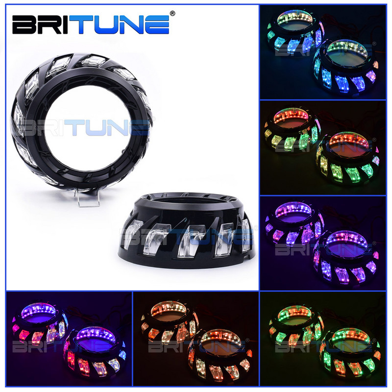 Ochi de înger giulgi pentru proiector Spiral COB Bazel pentru 3.0 Hella 3R G5/Koito Q5 Lentila bi-xenon Lentile faruri Accesorii auto Tuning