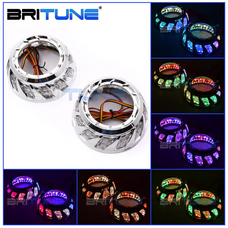 Ochi de înger giulgi pentru proiector Spiral COB Bazel pentru 3.0 Hella 3R G5/Koito Q5 Lentila bi-xenon Lentile faruri Accesorii auto Tuning