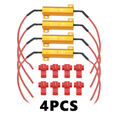 4kom 50W 8ohm Upravljačka svjetla Otpor žmigavaca Otpornici opterećenja LED Brzi bljesak Pristup Indikator opterećenja Otpornik Signal Blinke