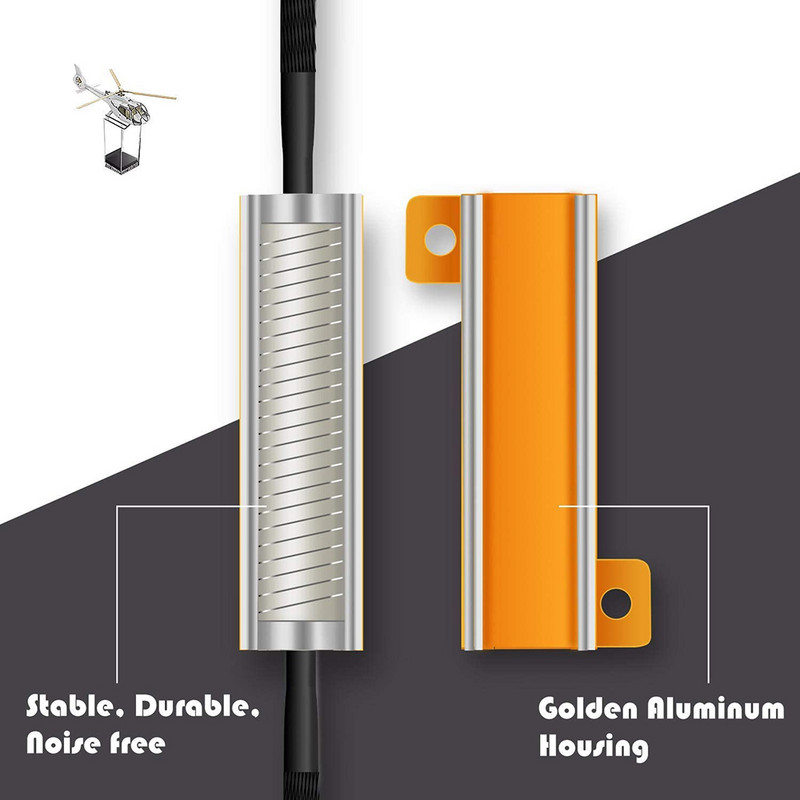 4kom 50W 8ohm Upravljačka svjetla Otpor žmigavaca Otpornici opterećenja LED Brzi bljesak Pristup Indikator opterećenja Otpornik Signal Blinke