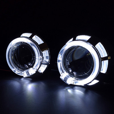 Ronan 2,0`` MH1 Bi-Xenon mootorrattaläätsed Dual Angel Eyes Varjud H4 H7 Adapter Ajakohastatud auto mootorratta esituli