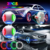Αδιάβροχο ηλιακό φως τροχού αυτοκινήτου Διακοσμητικό που αναβοσβήνει Πολύχρωμο φως αυτοκινήτου Led ελαφρύ ελαστικό Καπάκι αερίου Αισθητήρες κίνησης Gadget αυτοκινήτου