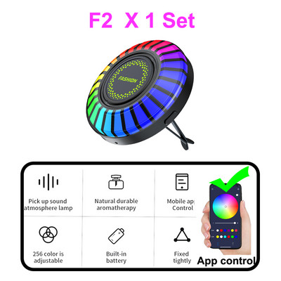 1/2x Lumină de atmosferă pentru mașină Parfum de lungă durată Iluminare ambientală pentru mașină Lampă de ridicare pentru aromaterapie