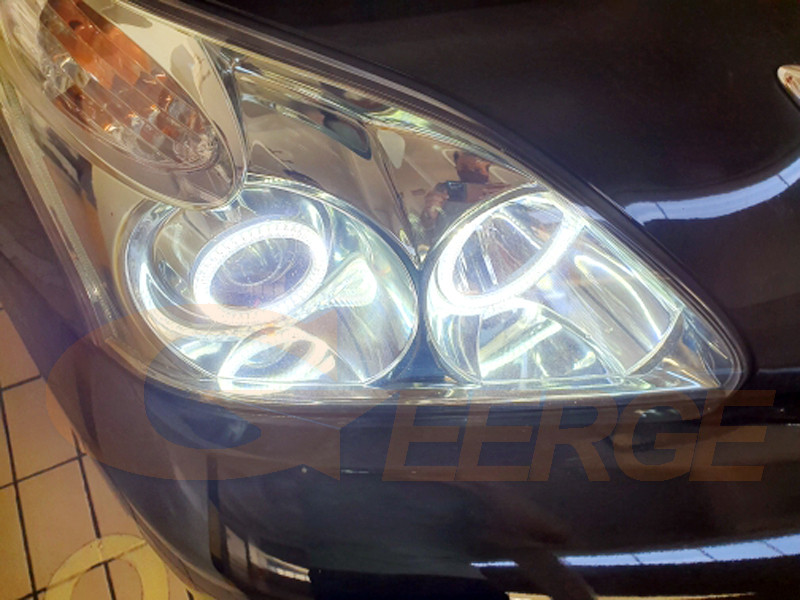 Geerge LEXUS RX 300 330 350 400h Toyota Harrier U3 2004-ON Ultra Bright Led Angel Eyes Kit Halo Rings Day Light jaoks
