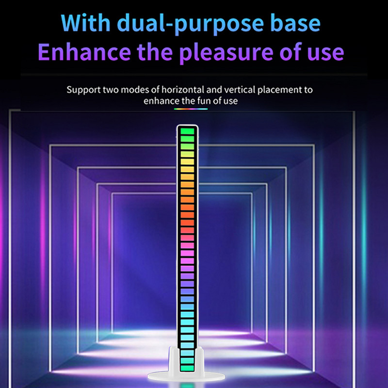 Automuusika rütmituvastusvalgus RGB LED-heli atmosfäärilampide rakendus ja hääljuhtimine ümbritseva rütmi pikik öövalgusriba