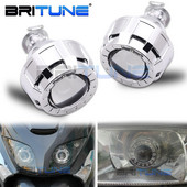 Lentile faruri 2.0 H1 HID Bi-xenon H4 H7 Proiector Lentilă metalică Mini Gatling Gun Cover pentru mașină Motociclete Accesorii Retrofit