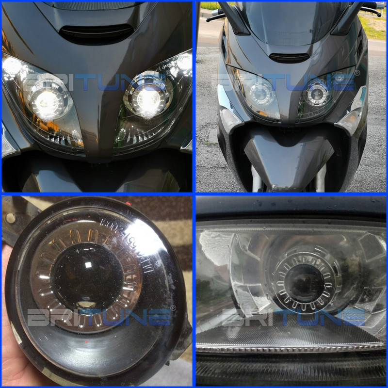 Lentile faruri 2.0 H1 HID Bi-xenon H4 H7 Proiector Lentilă metalică Mini Gatling Gun Cover pentru mașină Motociclete Accesorii Retrofit