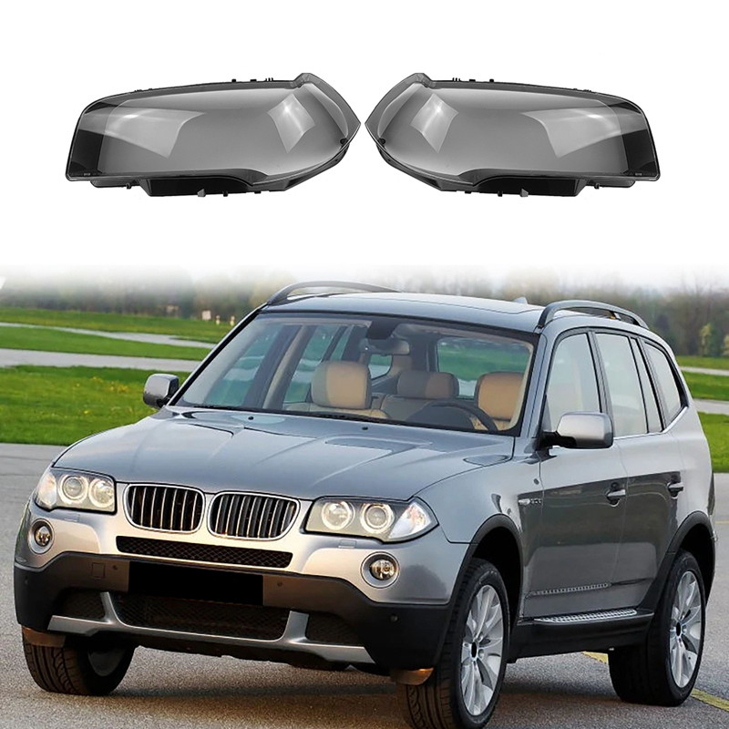 For-BMW X3 E83 2006-2010 esitulede korpuse lambivari, läbipaistev objektiivikate Esitule kate