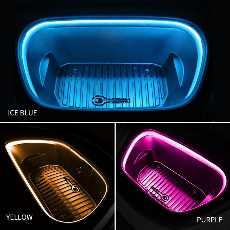 Φωτιστικό λωρίδας LED OKEEN για Tesla Model 3 YSX 2013-2022 Μπροστινό πορτμπαγκάζ Νέον Φωτιστικό Auto εσωτερικό Διακοσμητικό φωτιστικό Τροποποιημένα φώτα 12V