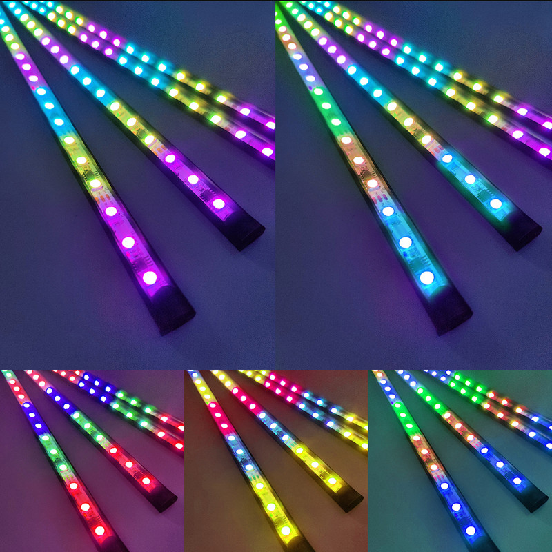 OKEEN RGB Εσωτερικά Φώτα Περιβάλλοντος Αυτοκινήτου Λωρίδα LED Νέον, Universal Auto Foot Lights With APP Remote Auto Atmosphere Διακοσμητικά φωτιστικά