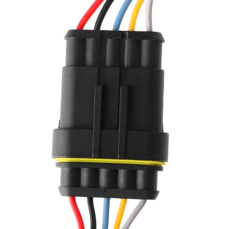 1 rinkinys / partijos Nauji 1/2/3/4/5/6 kontaktų automobilio vandeniui atspari elektros jungtis HID kištukas su elektros laidu Auto sunkvežimio laidai