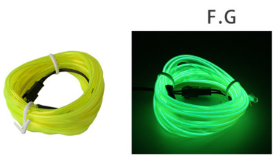 OKEEN 5M EL Wire Neon Iluminare interioară a mașinii Bandă Led Auto Atmosferă Lumină ambientală Lumină flexibilă Tub de frânghie Lampă decorativă