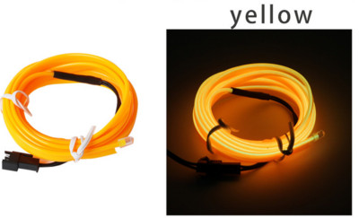 OKEEN 5M EL Wire Neon Iluminare interioară a mașinii Bandă Led Auto Atmosferă Lumină ambientală Lumină flexibilă Tub de frânghie Lampă decorativă