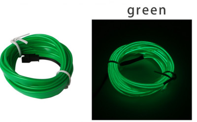 OKEEN 5M EL Wire Neon Iluminare interioară a mașinii Bandă Led Auto Atmosferă Lumină ambientală Lumină flexibilă Tub de frânghie Lampă decorativă