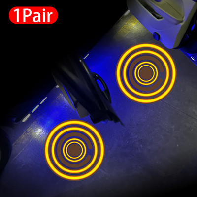 SEAMETAL autoukse tervitusvalgusti juhtmevaba magnetandur HD 3D projektor kummitusvarju öövalgus juhtmevaba laserembleemlamp