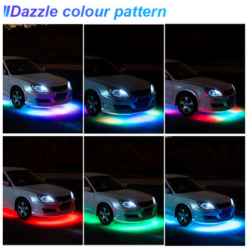12V LED шаси на автомобила Гъвкава лентова светлина Дистанционно управление /APP Control RGB Underglow Декоративна лампа Система за долна част Атмосферни светлини