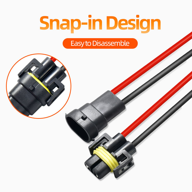 1 komplekt H8 H9 H11 juhtmestiku pistikupesa auto juhtme pistiku kaabli pistiku adapter udutule esitule lambi pirni valguse jaoks veekindel