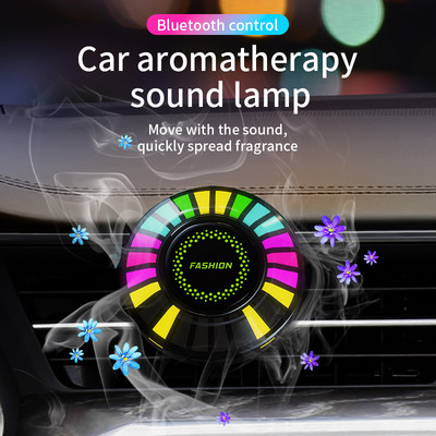 24 LED svjetla RGB kontrola zvuka Glasovni ritam Ambijentalna lampa za preuzimanje automobila Difuzor Stezaljka za ventilaciju Osvježivači zraka Kontrola aplikacije mirisa