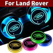 Ποτηροθήκη αυτοκινήτου Ελαφρύ LED Car Cup Pad Πολύχρωμο φωτιστικό σουβέρ για Land Rover Discovery 3 4 LR2 Range Rover Evoque Sport Dander 2 3