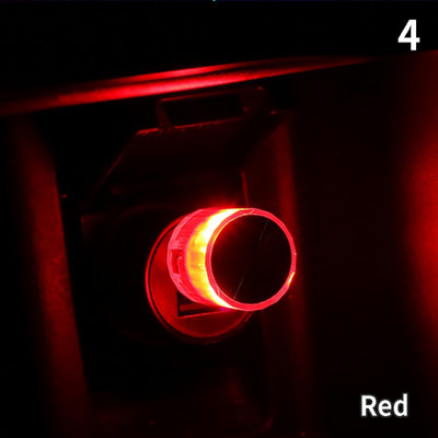 Led Car Ambient Light USB Αναπτήρας τσιγάρων Auto Εσωτερικά φώτα ατμόσφαιρας Φωτισμός έκτακτης ανάγκης Διακοσμητικό φωτιστικό γιορτής