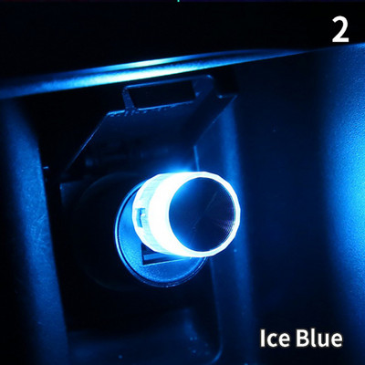 Led Car Ambient Light USB Αναπτήρας τσιγάρων Auto Εσωτερικά φώτα ατμόσφαιρας Φωτισμός έκτακτης ανάγκης Διακοσμητικό φωτιστικό γιορτής