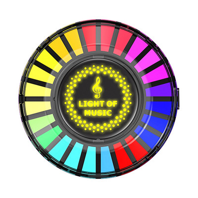 Μουσική αυτοκινήτου Λάμπα ατμόσφαιρας ρυθμού αυτοκινήτου 24 Φως LED RGB Έλεγχος ήχου Φωνή Ρυθμός Περιβάλλοντος Λάμπα παραλαβής για Κλιπ εξαερισμού αυτοκινήτου Αποσμητικό αέρα