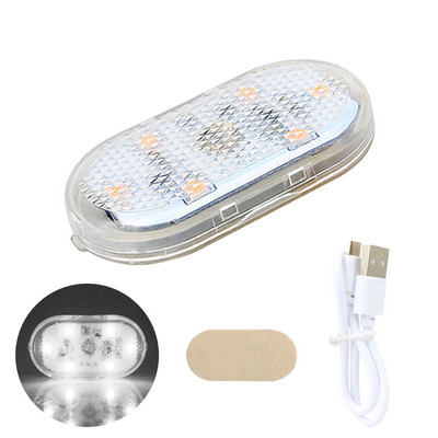 Lumină tactilă fără fir cu LED-uri pentru mașină Lumină interioară, reîncărcabilă prin USB, lumină de lectură automată de tavan pentru cutia de depozitare a portbagajului pentru picior