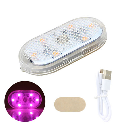 Lumină tactilă fără fir cu LED-uri pentru mașină Lumină interioară, reîncărcabilă prin USB, lumină de lectură automată de tavan pentru cutia de depozitare a portbagajului pentru picior